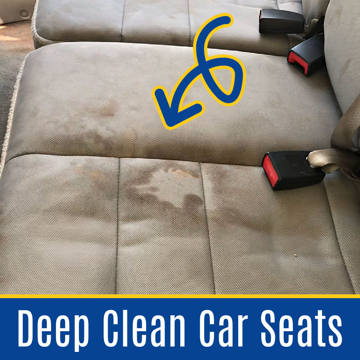 How To DEEP CLEAN Cloth Car Seats The Right Way And Remove Stains and Dirt  