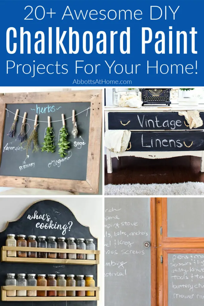 20 Best Diy Projects Handmade Crafts Using Chalkboard Paint Wow Abbotts At Home - Awesome Home Diy Projects