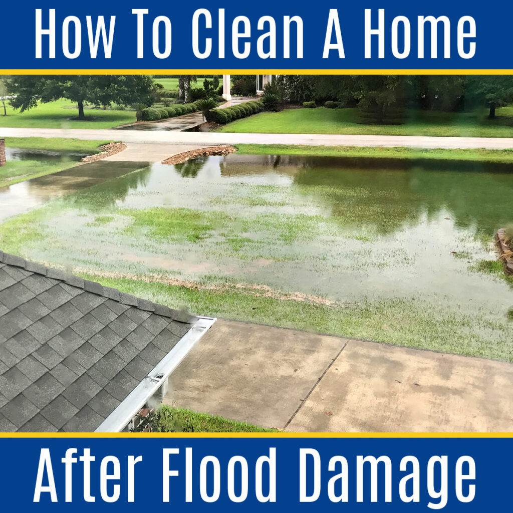 Complete guide to safely cleaning your home after it floods. Don't make any costly mistakes! After Hurricane Harvey, we learned a lot about safely cleaning flood damage. Here's our How to Clean Up your Home after Flood Damage guide!