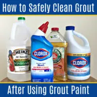 Did you know that some cleaners can ruin your grout paint/sealer? Here's how to safely clean grout after using grout paint & grout sealers.