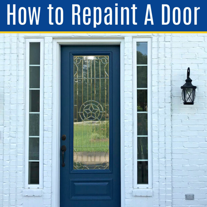 Can you repaint a door without removing it? Yes! But you need the right weather & paint. Here's the steps to get huge curb appeal in 1 day.