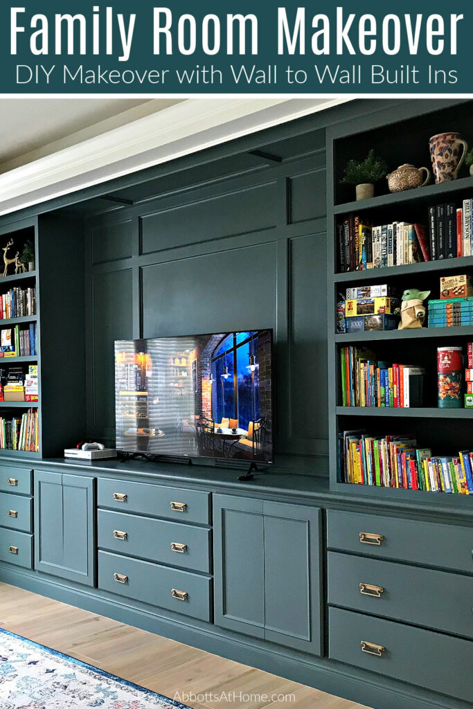 I am LOVING this Before and After Family Room Makeover Transformation! Check out the amazing pictures and budget friendly DIY projects.