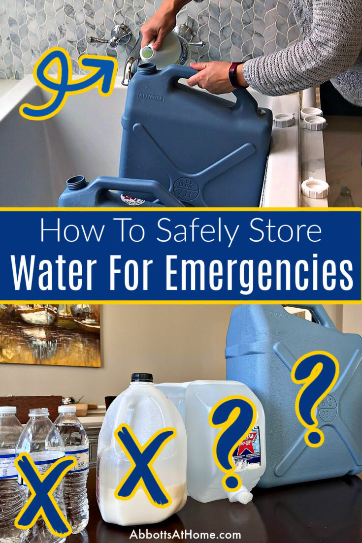 4 Best Ways to Store Water for Emergency (Long Term) Abbotts At Home