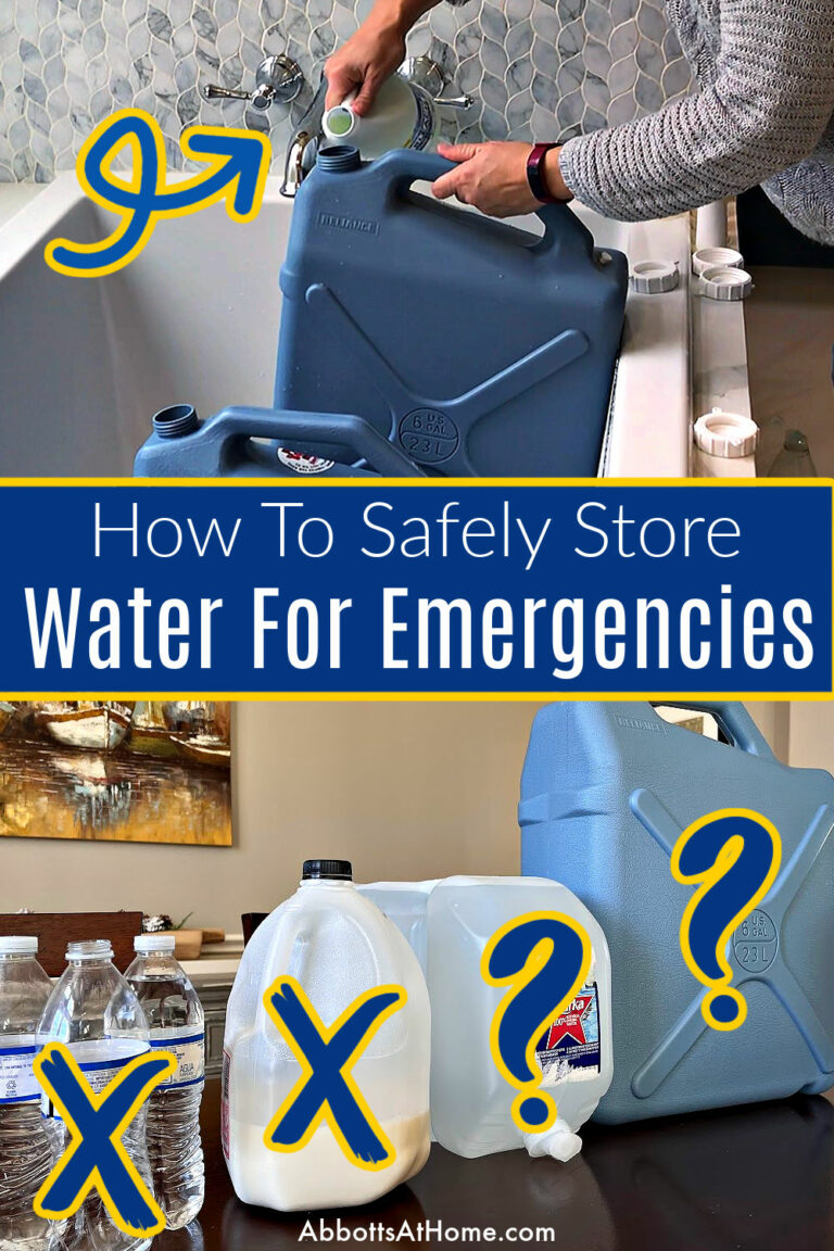 4 Best Ways to Store Water for Emergency (Long Term) Abbotts At Home