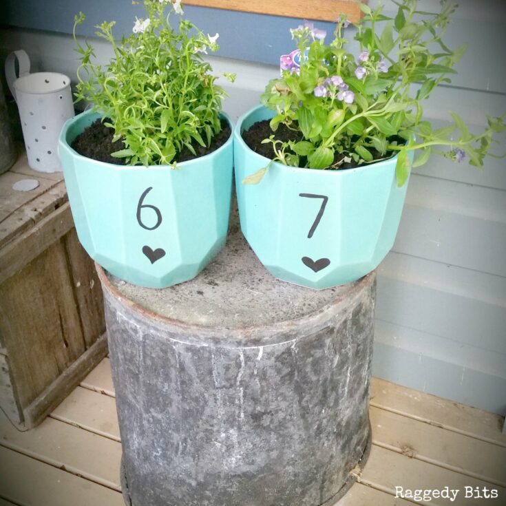 Image for DIY House Number Planters - Just Pottering Around
