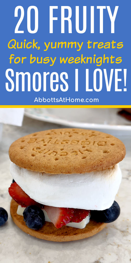 One example of 20 fruity smores variations.
