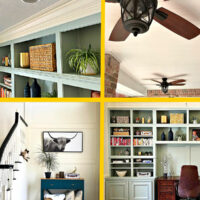 4 examples of DIY Trim and Molding Ideas and Tutorials for home improvement.