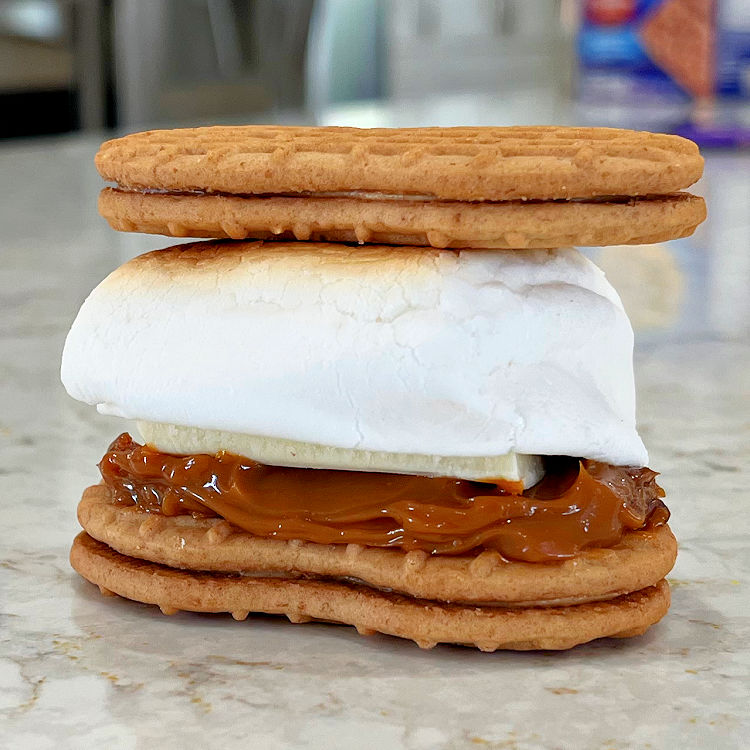 Nutter Butter Dulce De Leche White Chocolate Smores