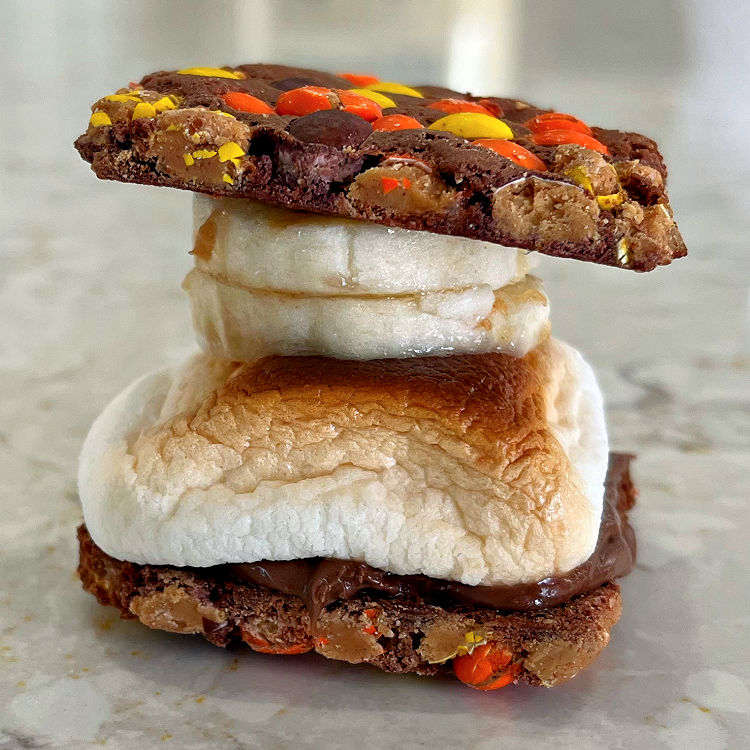 Reeses Pieces Brittle Nutella Banana Smores.