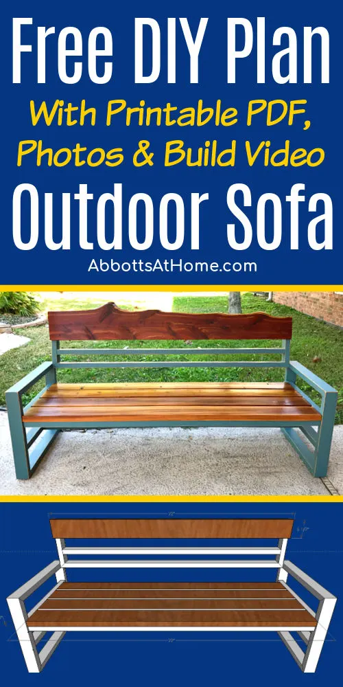 Free Diy Outdoor Sofa Plan Using 2x4 S