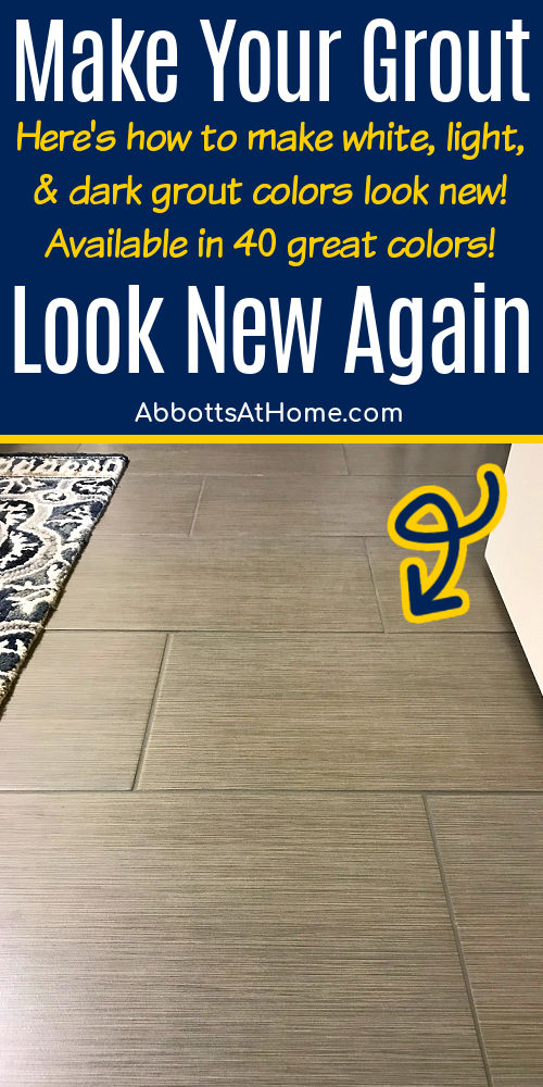 Image of dark grey grout that looks new after using Grout Renew to restore the grout color and seal the grout.