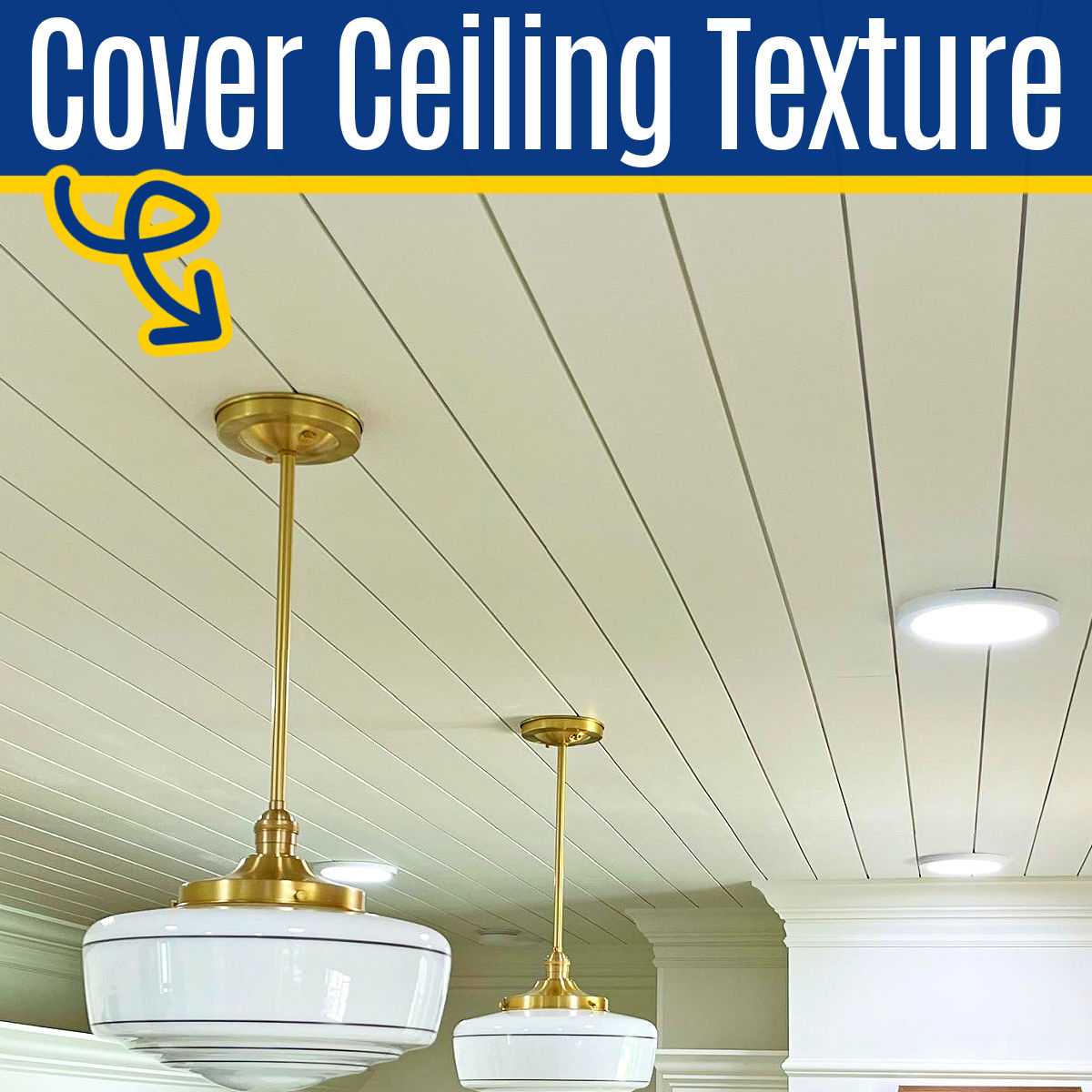 How To Er A Textured Ceiling With Beautiful Shiplap Easy Steps Abbotts At Home