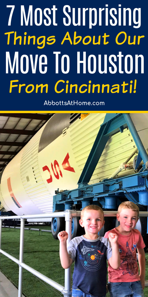 Image of kids at Johnson Space Center for a post about 7 Surprising things I learned when I moved to Houston Texas from Cincinnati Ohio.