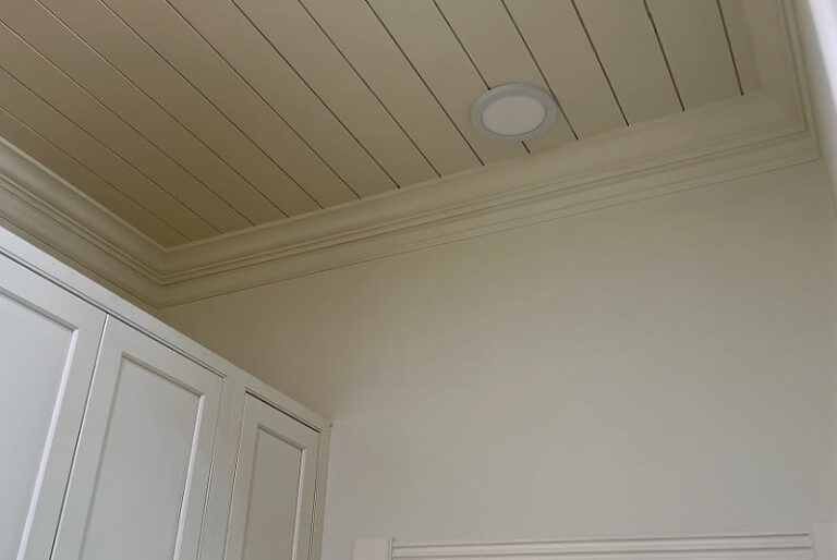 How To Cover A Textured Ceiling With Shiplap (With Easy Steps & Video ...