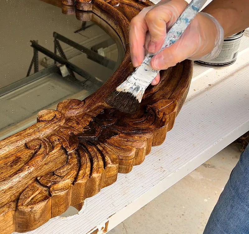 You can change wood color without sanding if you use gel stain and the correct steps to refinish furniture.