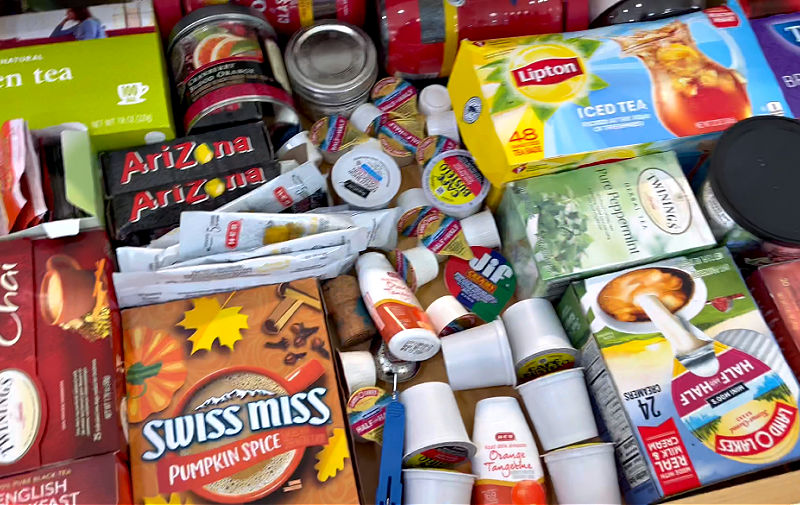 Cleaning before guests arrive includes our pantry.