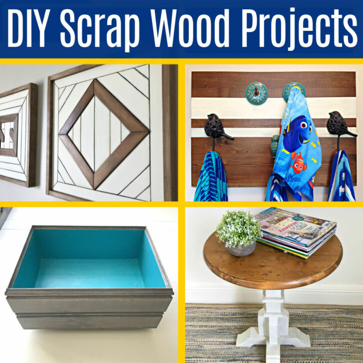 4 examples of the best small scrap wood projects DIY's with steps and videos. Easy DIY scrap wood project ideas.