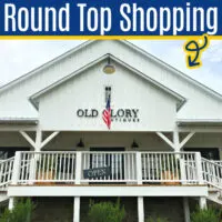 Image of Old Glory store in Round Top for a post with the best Round Top Texas shopping and Round Top furniture finds. Round Top stores and shops.