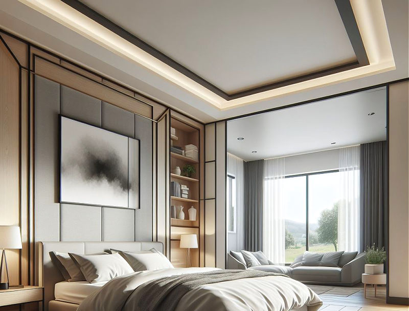 Tray Ceiling Ideas bedroom Design Trim